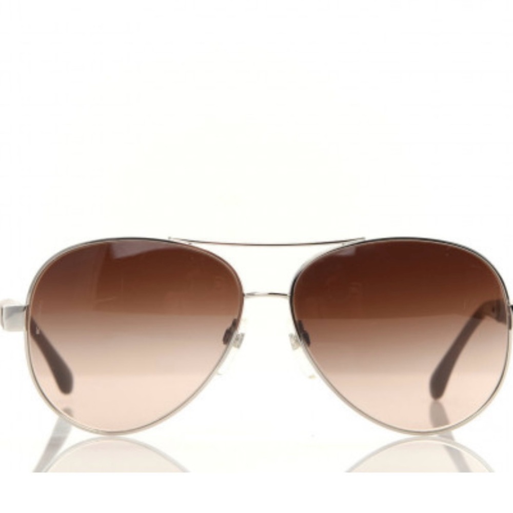 ⭐️SOLD⭐️ NEW, AUTHENTIC CHANEL 4195-Q Brown Gold Lambskin Quilted CC Aviator